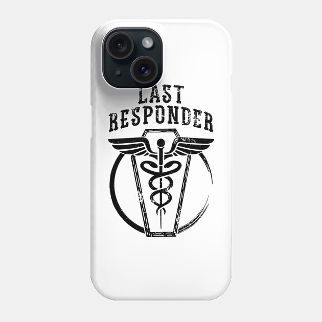 Last Responder BW Vintage Phone Case by Wishing Well