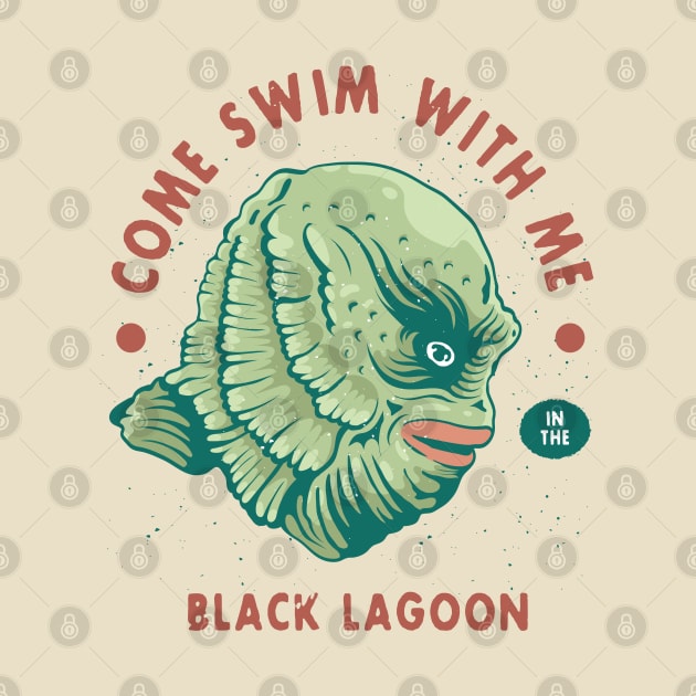 Creature from the Black Lagoon Vintage Monster by haloakuadit