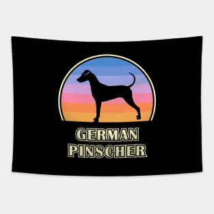 German Pinscher Vintage Sunset Dog Tapestry