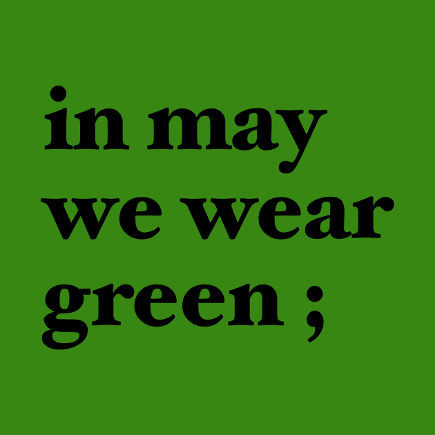 in may we wear green ; by maramyeonni.shop