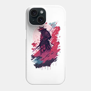 Shadow Samurai: Colorful Chaos Unleashed Phone Case