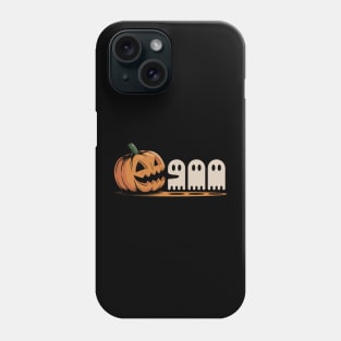 Pumpkin vs little ghost Phone Case