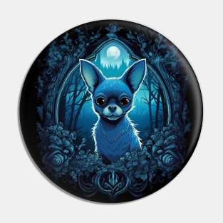 Goth Chihuahua Pin