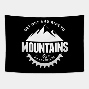 Ride to Mountains Tapestry