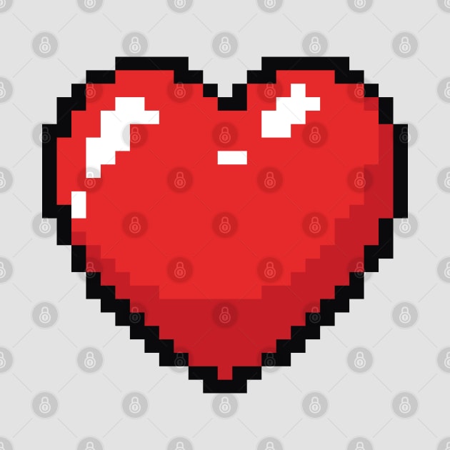 Pixel Heart - Valentines Day Love by TwistedCharm