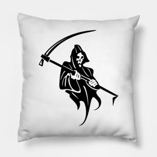 Grim Reaper and Scythe Pillow