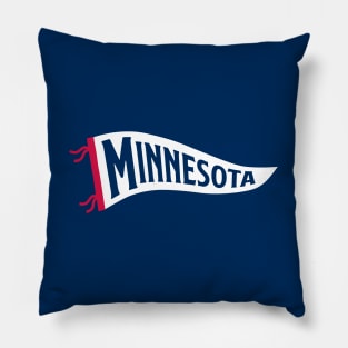 Minnesota Pennant - Navy Pillow