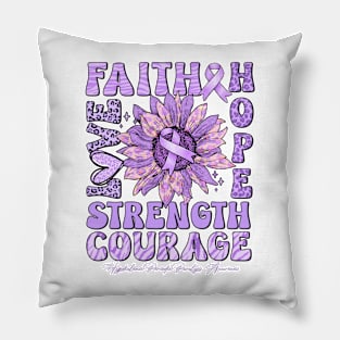 Hypokalemic Periodic Paralysis Awareness - Sunflower strong faith love Pillow