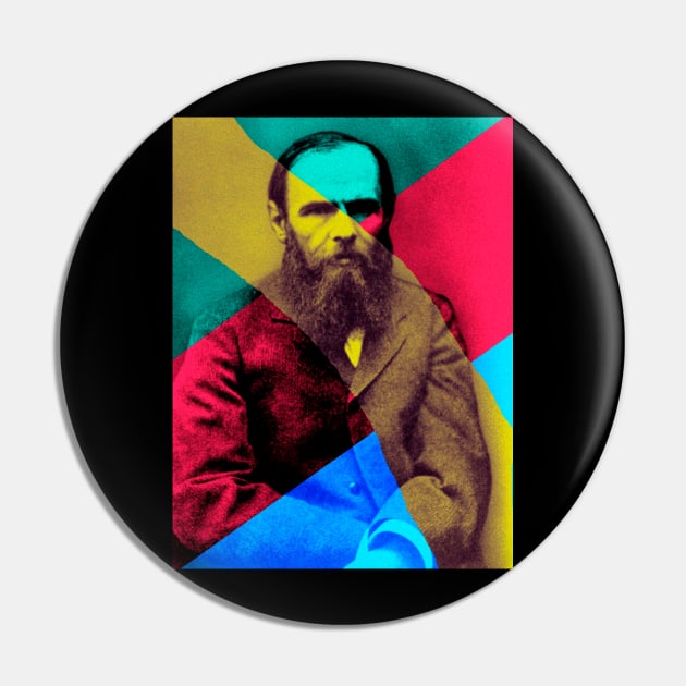 Dostoyevsky: Soul in Duotone Pin by Grigory