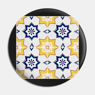 Traditional Portuguese glazed tiles Pin