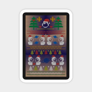 Christmas Sweater Board Game Astronaut - Board Games Design - Gaming Art Magnet