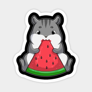 Hamster at eating Watermelon Magnet