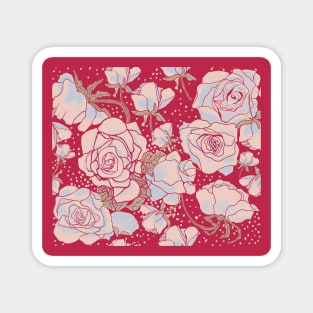 Winter Roses Magnet