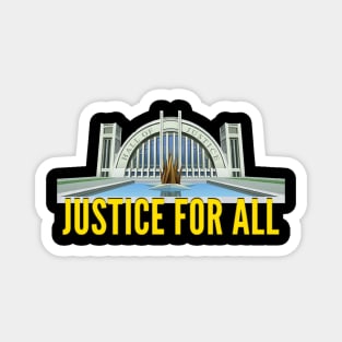 Hall of Justice Superpowers Magnet