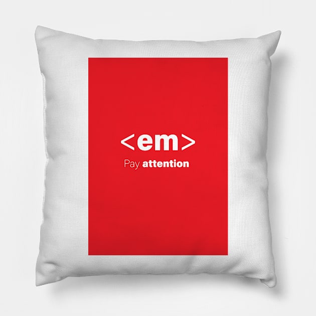 Coding Cards Pillow by ScienceCorner