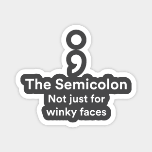 The Semicolon - not just for winky faces Magnet