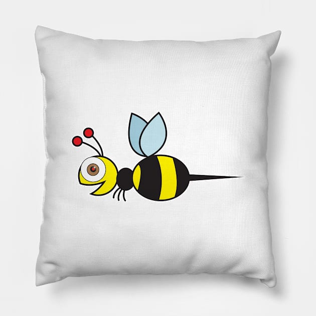 Bee Pillow by Wickedcartoons