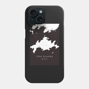 Ilha Grande Brazil Island Map Phone Case