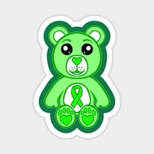 Green Warrior Bear Magnet