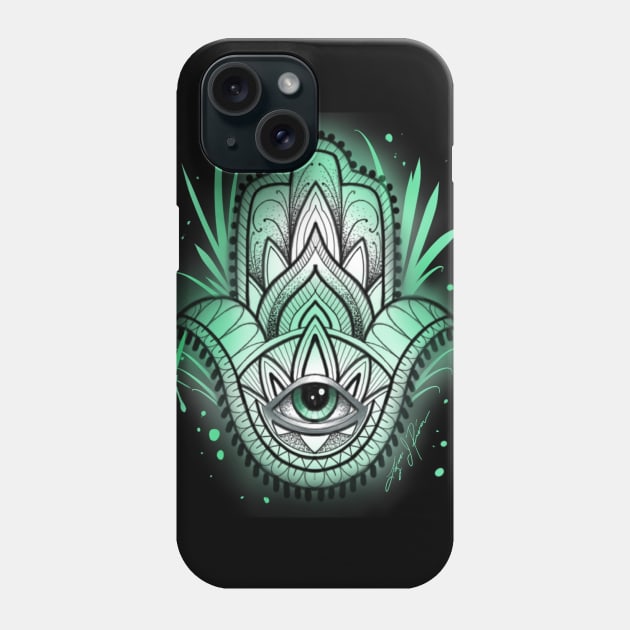 Hamsa Phone Case by Lazrartist