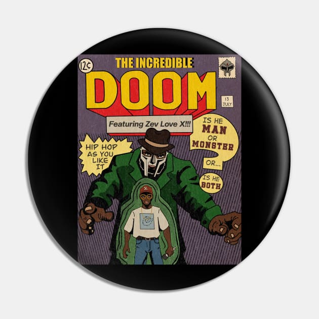 THE INCREDIBLE DOOM Pin by RobKingIllustration