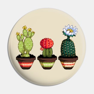 Pixel Cacti Pin