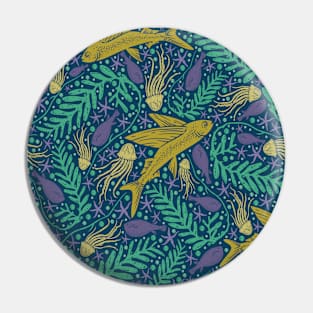 Colorful Sea Life Pin