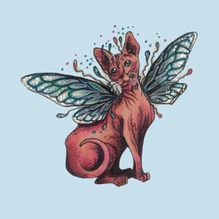 Sphynx Fairy Cat T-Shirt