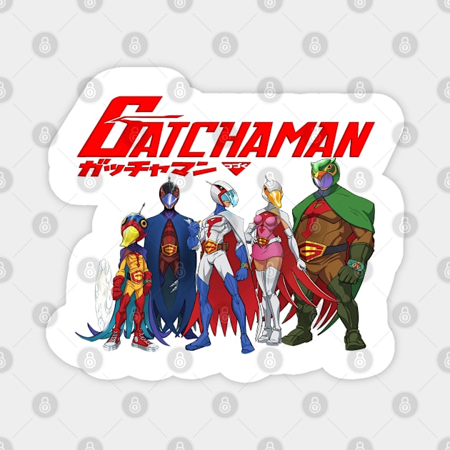 gatchaman vintage movie 5 version Magnet by unknow user