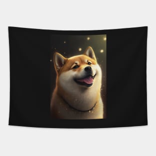 Happy Shiba Inu Dog Tapestry