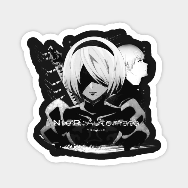 Nier Automata ''14TH MACHINE WAR'' Anime Magnet by riventis66