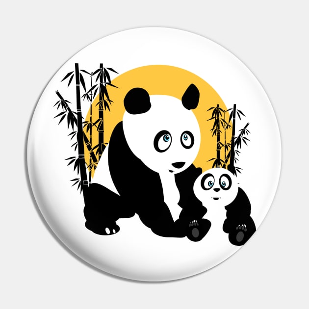 Pandas - Father & Son Pin by adamzworld