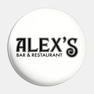 Eat at Alex's (black) Pin