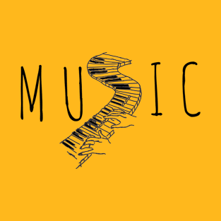 Music Typography T-Shirt