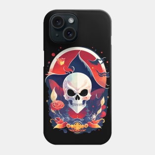 Halloween party design skeleton Phone Case