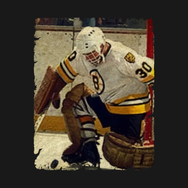 Mike Moffat, 1984 in Boston Bruins (4.38 GAA) by Momogi Project