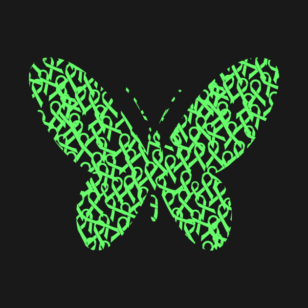 Cerebral Palsy Awareness Ribbon Butterfly by LetsBeginDesigns