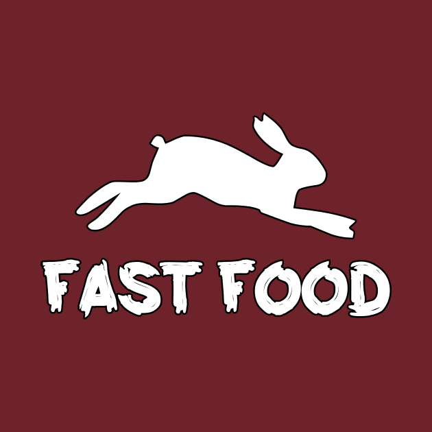 Hoppy Meals - Funny Fast Food Rabbit by Salaar Design Hub