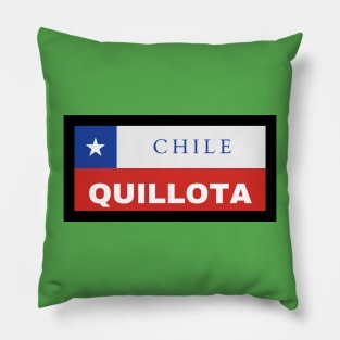 Quillota City in Chilean Flag Pillow