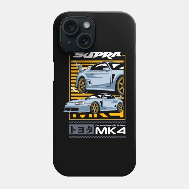 Supra MK4 Automotive Art Phone Case by Harrisaputra