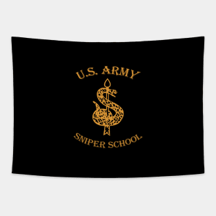 US Army Sniper School Tapestry