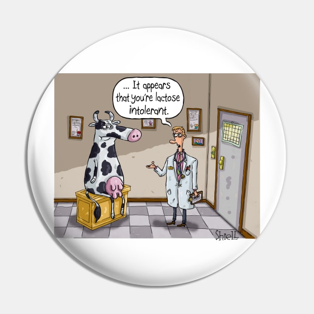 Lactose Intolerant Cow Pin by macccc8