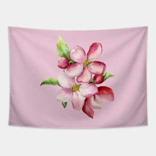 Late Spring Apple Blossoms Tapestry