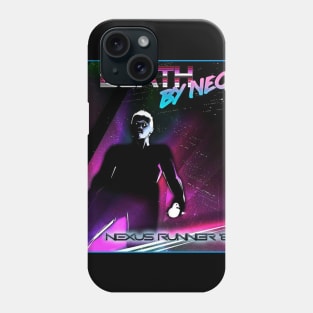 Death By Neon Album Nexus Runner '82 Logo Design - Official Product - cinematic synthwave / horror / berlin school / retrowave / dreamwave t-shirt Phone Case