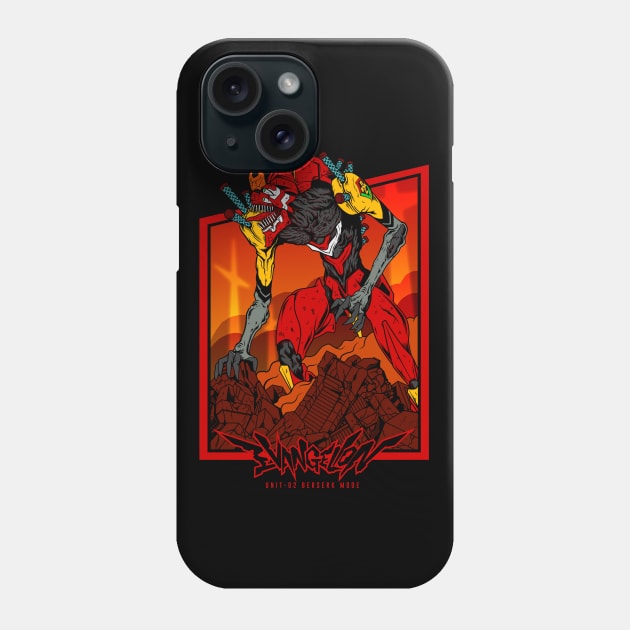 Eva 02 Berserk Mode Phone Case by svthyp