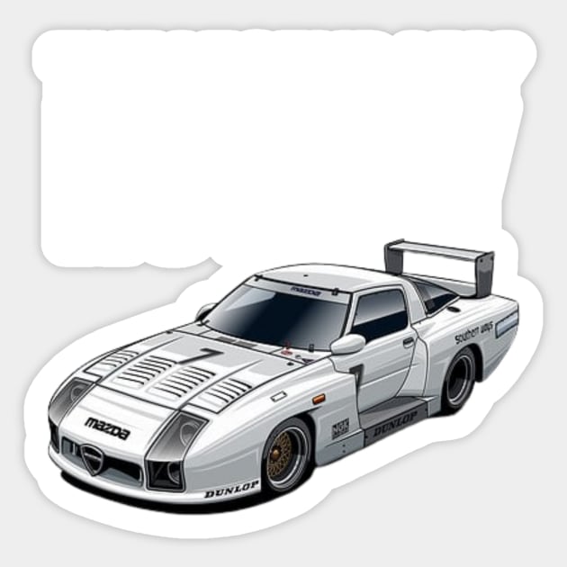 The legendary RX7 - Rx7 - Sticker | TeePublic