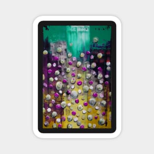 Oil painting colorful bubbles style Magnet