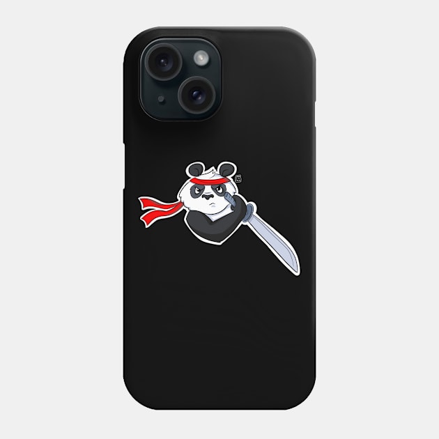 Ninja Panda T-Shirt Martial Arts for Warrior Ninjas Phone Case by Band of The Pand