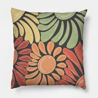 colorful flowers Pillow