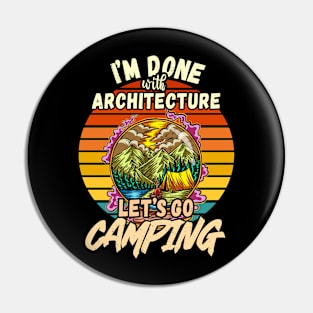 ARCHITECTURE AND CAMPING DESIGN VINTAGE CLASSIC RETRO COLORFUL PERFECT FOR  ARCHITECT AND CAMPERS Pin